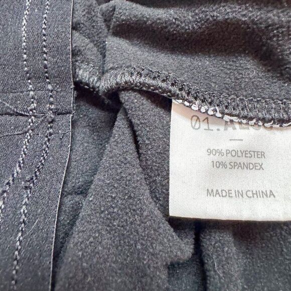 01 Algo Performance Joggers Mens Small Black Pants Activewear Stretch Gym Run‎ - Picture 12 of 16